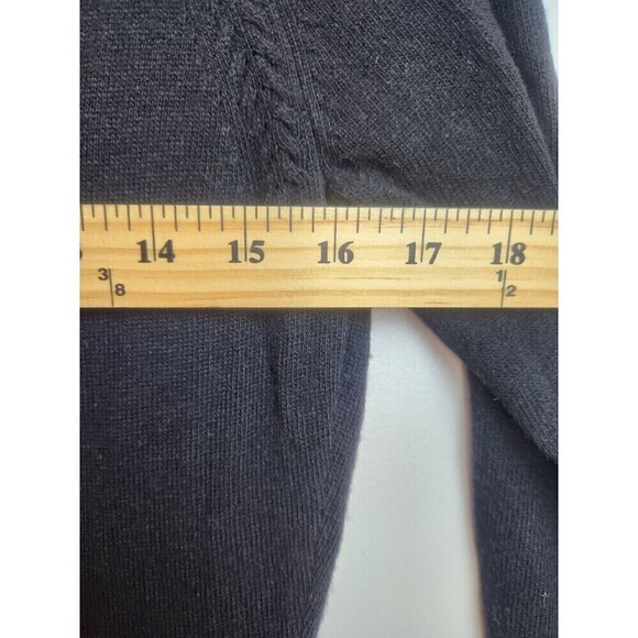 Sundance Black Half Button Peplum Cardigan Sz S NWT Viscose Lambswool Cashmere - Picture 12 of 12